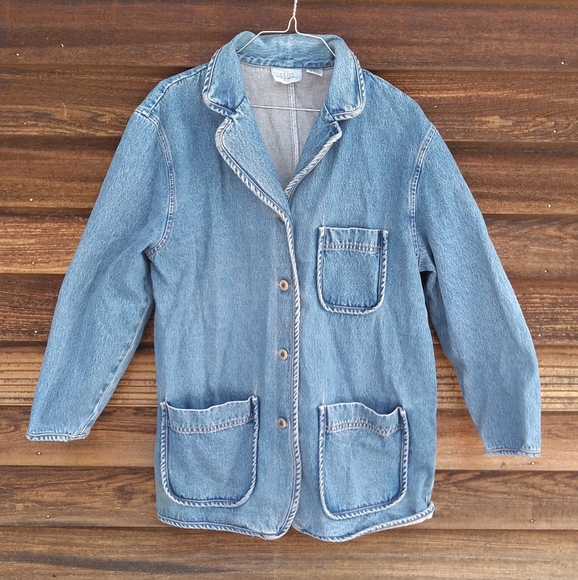Denim Jacket Chore Coat - Picture 1 of 9